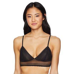 DKNY Womens Wirefree Lace Bralette Demi Bra